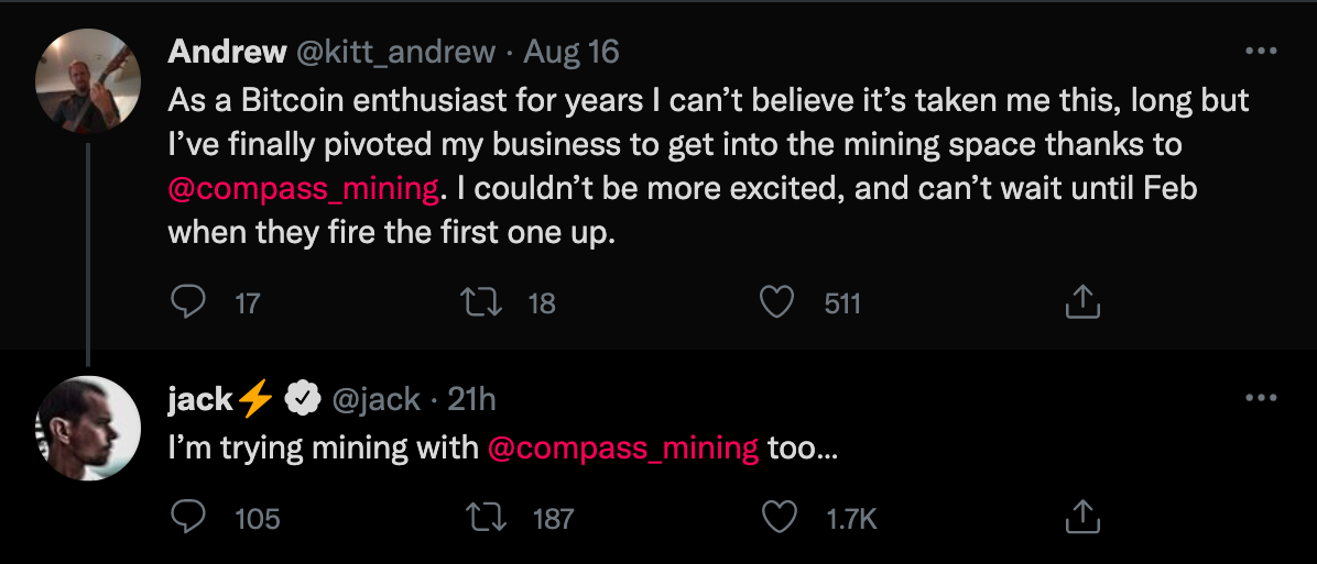 Jack Dorsey, Billionaire CEO of Square and Twitter, Is Mining Bitcoin 1